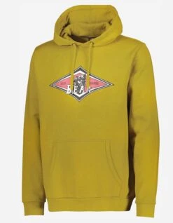 BEAR SURFBOARDS FLEECE HOODED GREEN SULPHUR