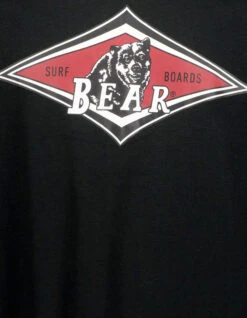 BEAR SURFBOARDS T-SHIRT BLACK -Surfcorner Store bear surfboards t shirt logo black 6