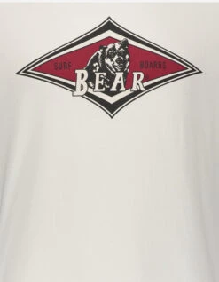 BEAR SURFBOARDS T-SHIRT LOGO WHITE -Surfcorner Store bear surfboards t shirt logo off white 7 2