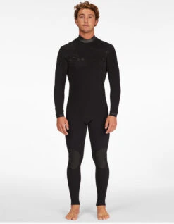 BILLABONG 4/3 REVOLUTION GRAPHENE COMP CHEST ZIP WETSUIT BLACK -Surfcorner Store billabong 4 3 revolution muta chest zip black 4