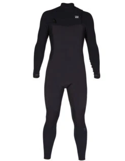 BILLABONG 4/3 REVOLUTION GRAPHENE COMP CHEST ZIP WETSUIT BLACK