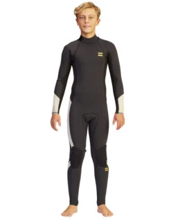 BILLABONG ABSOLUTE 4/3 MM BACK ZIP BOYS 8-14 -Surfcorner Store billabong absolute 4 3 mm back zip muta ragazzo 3