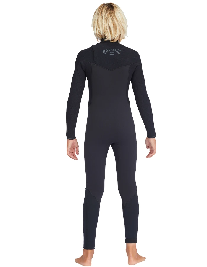 BILLABONG REVOLUTION 4/3 MM CHEST ZIP BOYS 8-14 BLACK 2 BILLABONG REVOLUTION 4/3 MM CHEST ZIP BOYS 8-14 BLACK - Image 2