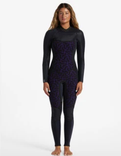 BILLABONG 5/4 SYNERGY CHEST ZIP WETSUIT FOR WOMEN -Surfcorner Store billabong synergy 4 3 frontzip muta donna 1 1