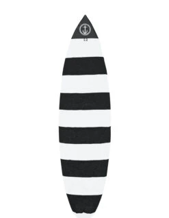CAPTAIN FIN BOARDSOCK COVER STRETCH SHORTBOARD BLACK WHITE