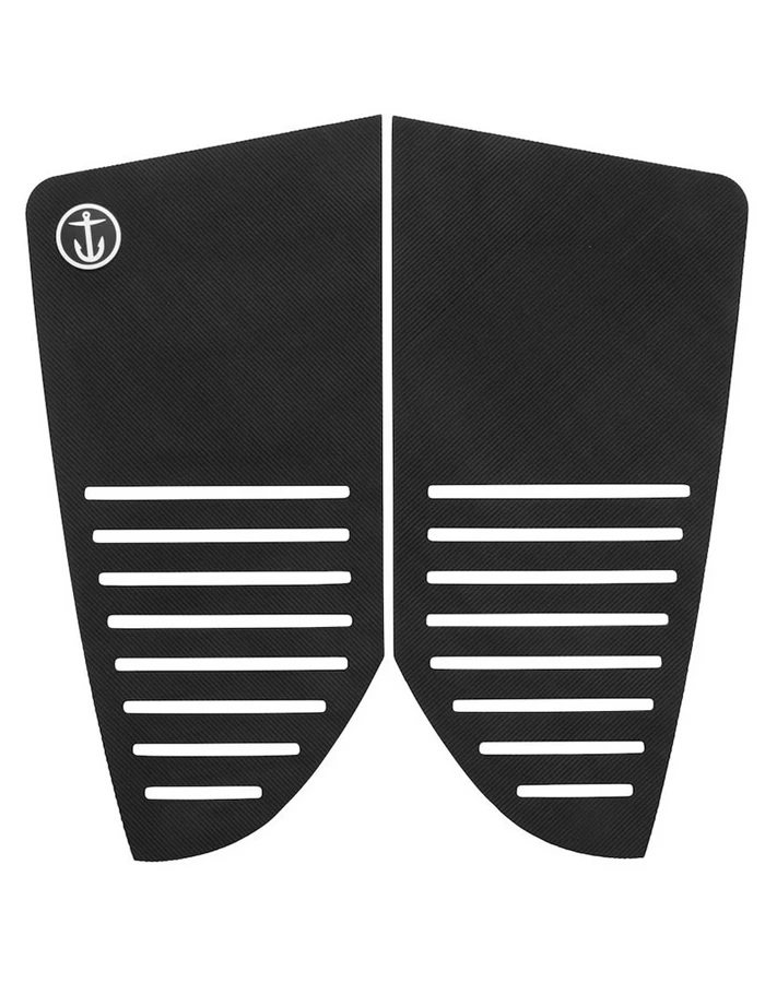 CAPTAIN FIN TROOPER TRACTION PAD 2 PIECE FISH BLACK 1 CAPTAIN FIN TROOPER TRACTION PAD 2 PIECE FISH BLACK