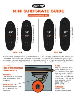 Carver™ CARVER 28" RAIL BLAZER C5 SURFSKATE -Surfcorner Store carver 28 rail blazer c5 surfskate completo 4