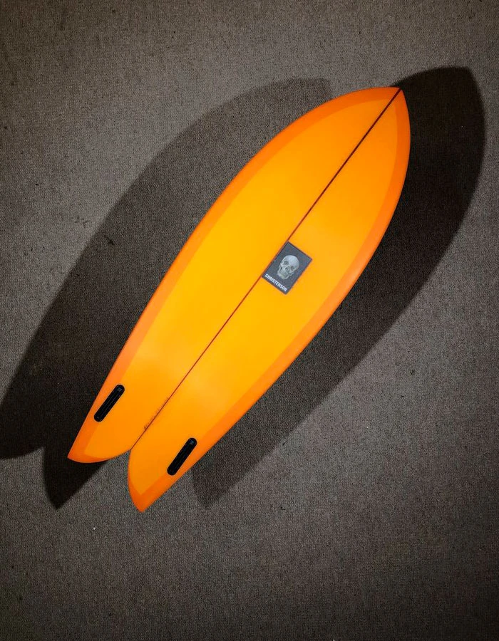 CHRIS CHRISTENSON FISH 5'6'' TWIN FIN ORANGE 2 CHRIS CHRISTENSON FISH 5'6'' TWIN FIN ORANGE - Image 2