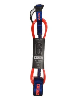 FCS ALL ROUND ESSENTIAL LEASH 6' BLACK -Surfcorner Store fcs leash 6 all round essential black 6