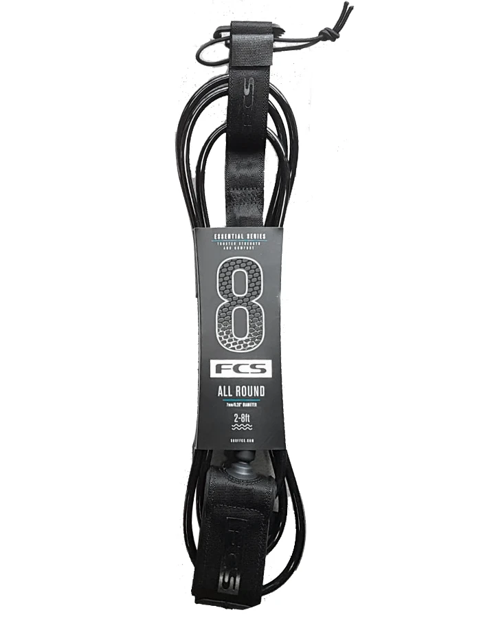 FCS ALL ROUND ESSENTIAL LEASH 8' 1 FCS ALL ROUND ESSENTIAL LEASH 8'