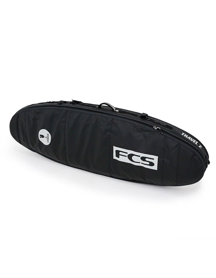 FCS TRAVEL 2 FUNBOARD 7'0'' SURFBOARD COVER BLACK/GREY 1 FCS TRAVEL 2 FUNBOARD 7'0'' SURFBOARD COVER BLACK/GREY