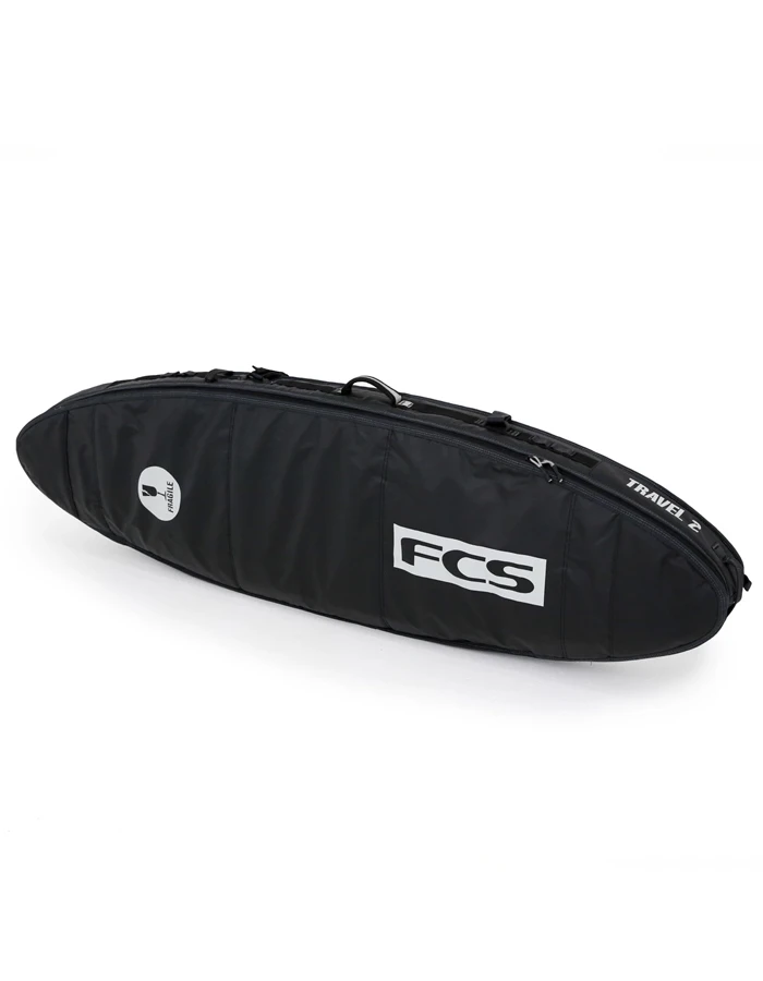 FCS TRAVEL 2 ALL PURPOSE 6'0" SURFBOARD COVER BLACK/GREY 1 FCS TRAVEL 2 ALL PURPOSE 6'0" SURFBOARD COVER BLACK/GREY