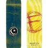FOUNDATION 8.5" SWANK F YELLOW SKATEBOARD DECK