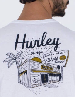 HURLEY EVERYDAY HURLEY'S TEE WHITE -Surfcorner Store hurley t shirt everyday hureley s white 1