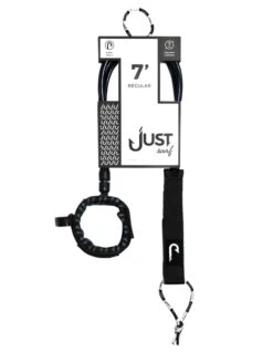 JUST LEASH REGULAR 7' BLACK REGULAR