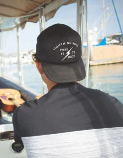 LIGHTNING BOLT A PURE JUICE TRUCKER CAP BLACK -Surfcorner Store lightning bolt cappellino a pure juice trucker 2