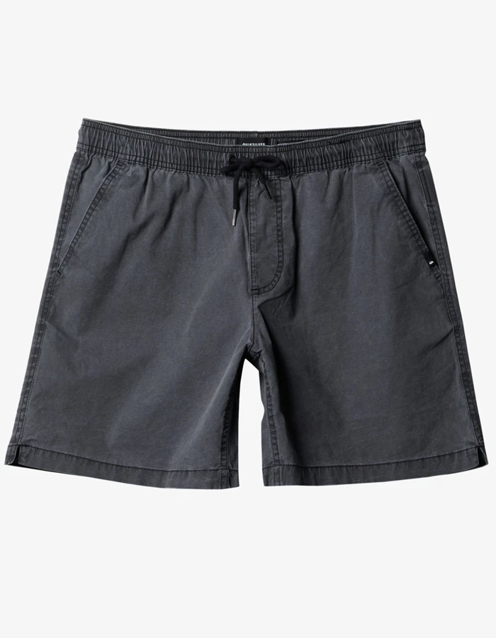 QUIKSILVER TAXER 17" ELASTICATED SHORTS BLACK 2 QUIKSILVER TAXER 17" ELASTICATED SHORTS BLACK - Image 2