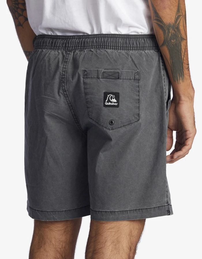 QUIKSILVER TAXER 17" ELASTICATED SHORTS BLACK 7 QUIKSILVER TAXER 17" ELASTICATED SHORTS BLACK - Image 7