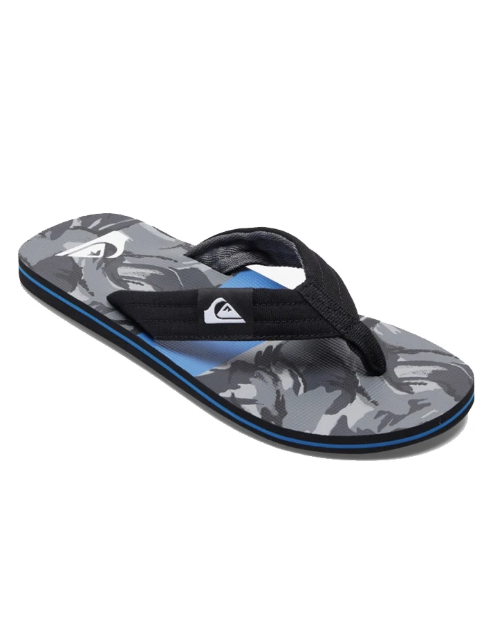 QUIKSILVER MOLOKAI LAYBACK SANDALS BLACK BLUE 3 QUIKSILVER MOLOKAI LAYBACK SANDALS BLACK BLUE - Image 3