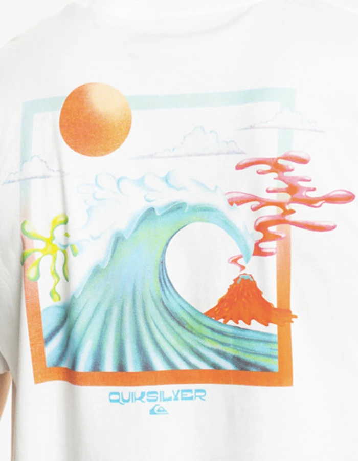 QUIKSILVER OCEAN BED T-SHIRT WHITE 5 QUIKSILVER OCEAN BED T-SHIRT WHITE - Image 5