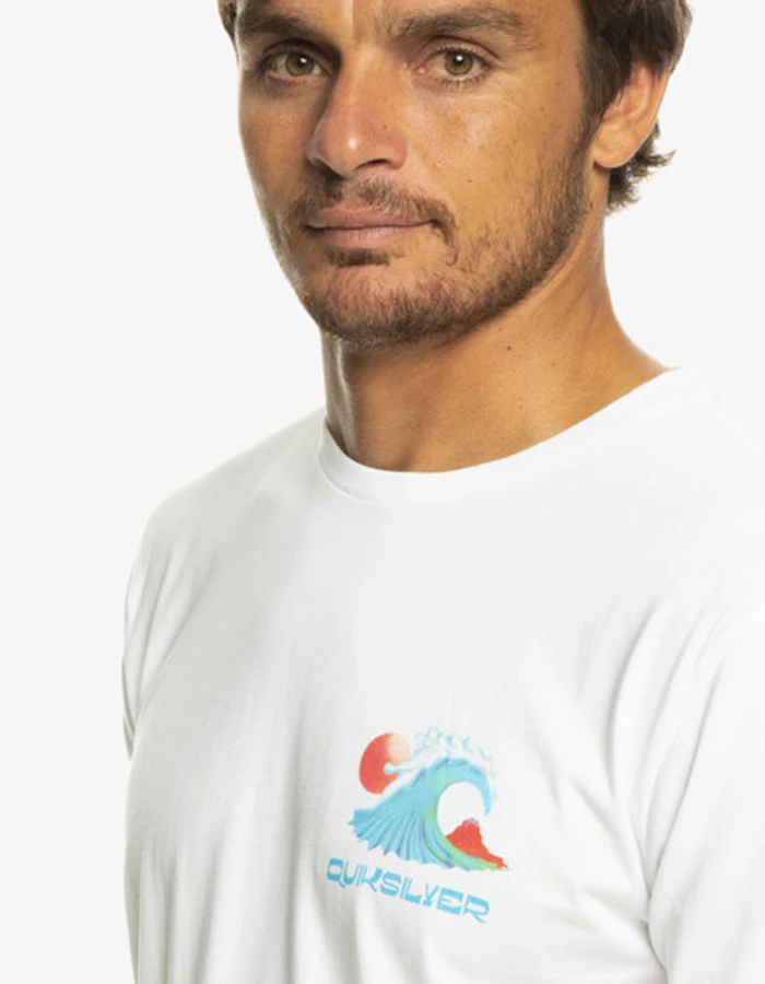 QUIKSILVER OCEAN BED T-SHIRT WHITE 2 QUIKSILVER OCEAN BED T-SHIRT WHITE - Image 2