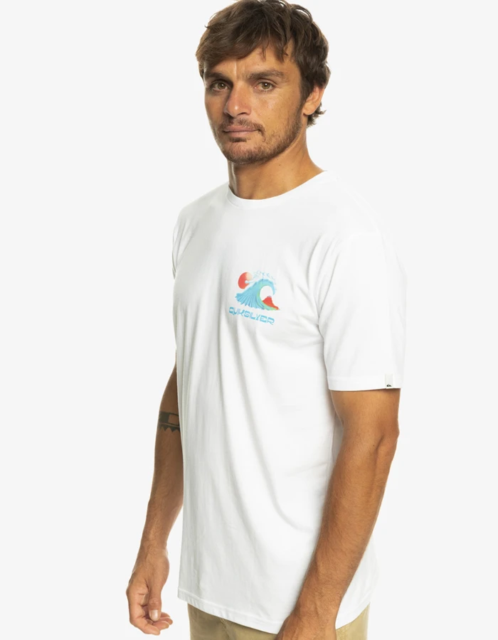 QUIKSILVER OCEAN BED T-SHIRT WHITE 3 QUIKSILVER OCEAN BED T-SHIRT WHITE - Image 3