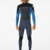 RIP CURL OMEGA 4/3 BACK ZIP WETSUIT BLUE