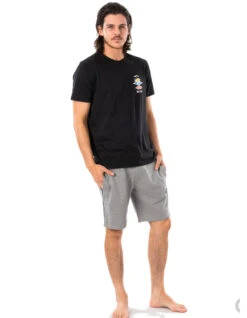 RIP CURL SURF REVIVAL ELASTIC WAIST WALKSHORT GREY -Surfcorner Store rip curl surf revival pantaloncini con vita elastica grey