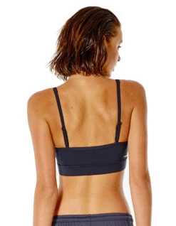 RIP CURL TOP RUN SWIM SURF CROP BLACK -Surfcorner Store rip curl top run swim surf crop black 1