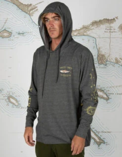 SALTY CREW BRUCE HOOD TECH TEE CHARCOAL 7 SALTY CREW BRUCE HOOD TECH TEE CHARCOAL -Surfcorner Store salty crew bruce hood charcoal tech tee charcoal 2