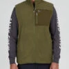 SALTY CREW EBBTIDE POLAR FLEECE VEST OLIVE