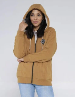 SALTY CREW SEEKING SHERPA HOODY WORKWEAR BROWN -Surfcorner Store salty crew seeking sherpa hoody workwear brown
