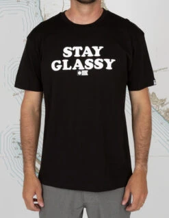 SALTY CREW STAY GLASSY T-SHIRT BLACK