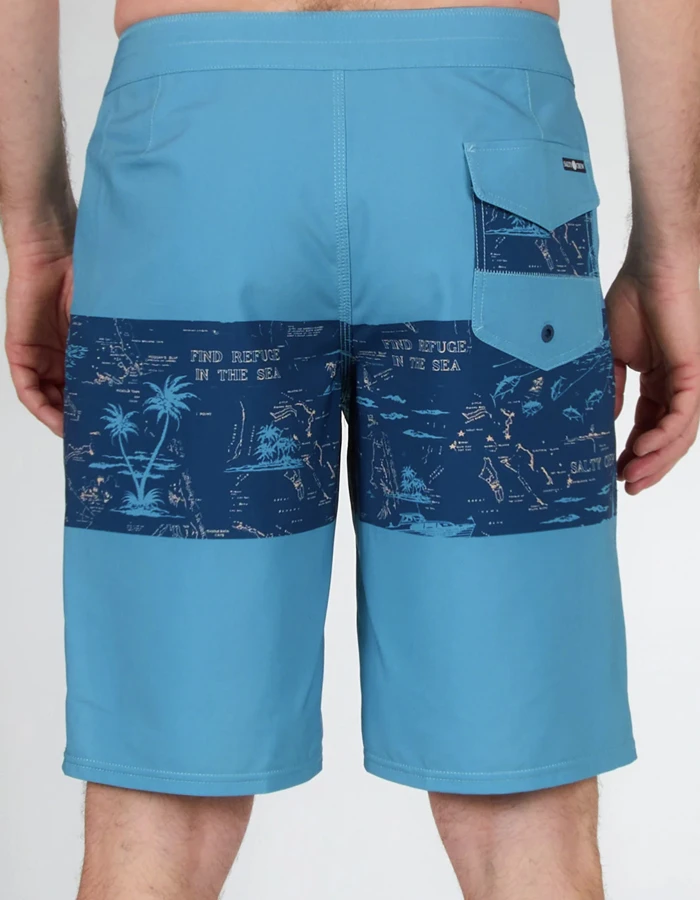 SALTY CREW TOPWATER BOARDSHORTS 21" NAVY AQUA 4 SALTY CREW TOPWATER BOARDSHORTS 21" NAVY AQUA - Image 4