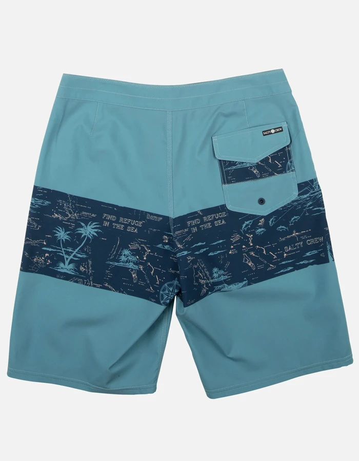 SALTY CREW TOPWATER BOARDSHORTS 21" NAVY AQUA 2 SALTY CREW TOPWATER BOARDSHORTS 21" NAVY AQUA - Image 2