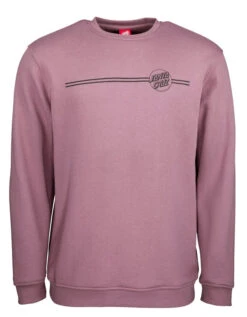SANTA CRUZ OPUS DOT STRIPE CREW WASHED GRAPE -Surfcorner Store santa cruz opus dot stripe crew felpa washed grape 4