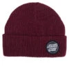 SANTA CRUZ OUTLINE DOT BEANIE BURGUNDY
