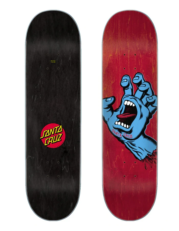 SANTA CRUZ SCREAMING HAND 8" DECK 1 SANTA CRUZ SCREAMING HAND 8" DECK