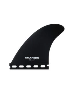 SHAPERS LONGBOARD FINS SIDE BITES SINGLE TAB 4.44" BLACK