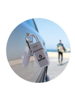 SURFLOGIC SURF LOGIC KEY SECURITY SILVER 5 SURFLOGIC SURF LOGIC KEY SECURITY SILVER -Surfcorner Store surflogic key security lucchetto porta chiavi silver 1