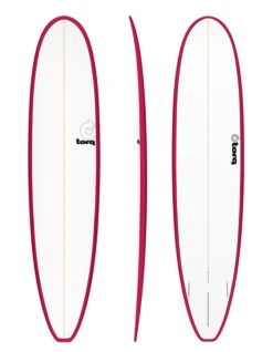 TORQ TET 9'1" LONGBOARD PINLINE COLOR RAIL RED