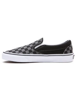 VANS CHECKERBOARD CLASSIC SLIP-ON SHOES BLACK PEWTER -Surfcorner Store vans scarpe classic slip on black pewter checkerboard 4