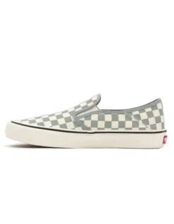 VANS CHECKERBOARD CLASSIC SLIP-ON SHOES GREEN 13 VANS CHECKERBOARD CLASSIC SLIP-ON SHOES GREEN -Surfcorner Store vans scarpe classic slip on checkerboard methyl 6