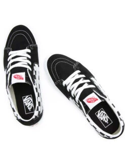 VANS SK8-LOW RACING BLACK CHECKERBOARD SHOES -Surfcorner Store vans scarpe sk8 low black checkerboard 1