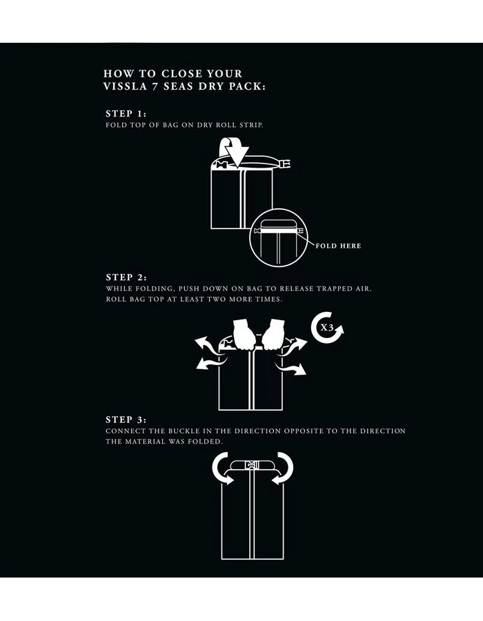 VISSLA 7 SEAS 35L DRY BACKPACK DARK DENIM 4 VISSLA 7 SEAS 35L DRY BACKPACK DARK DENIM - Image 4