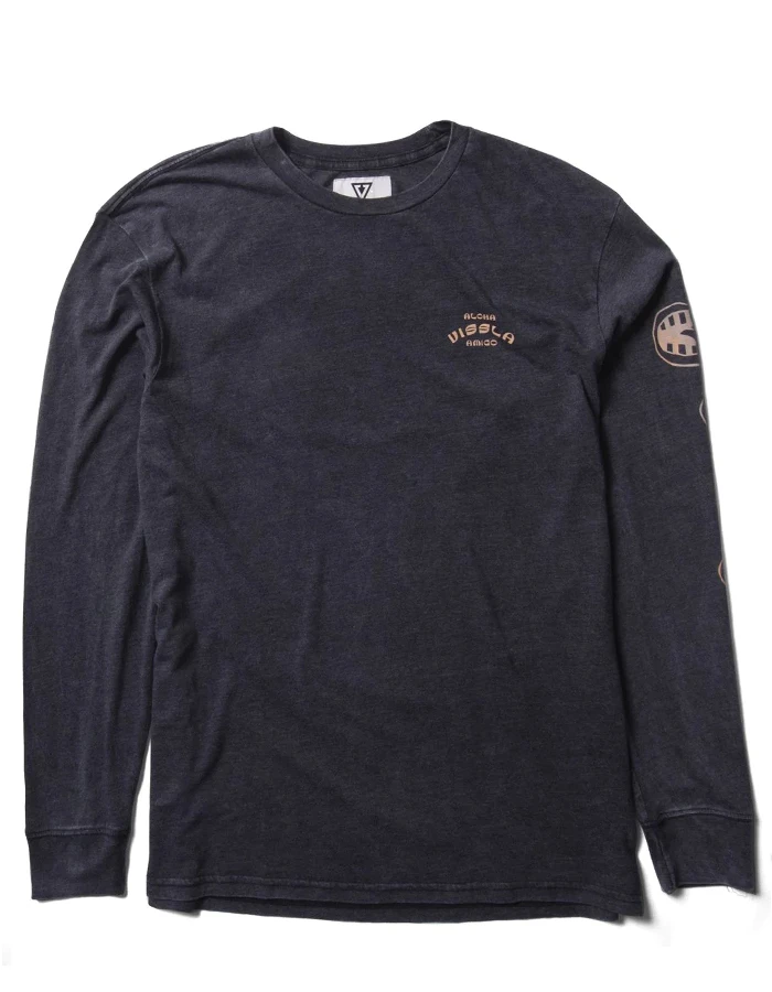 VISSLA TWIN AMIGOS LONG SLEEVE TEE PHANTOM 2 VISSLA TWIN AMIGOS LONG SLEEVE TEE PHANTOM - Image 2
