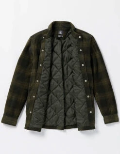 VOLCOM BOWERED FLEECE LONG SLEEVE SHIRT BISON 9 VOLCOM BOWERED FLEECE LONG SLEEVE SHIRT BISON -Surfcorner Store volcom bowered camicia in pile bison