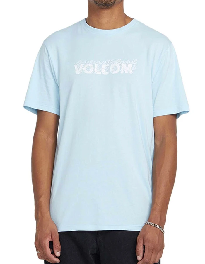 VOLCOM FIREFIGHT SHORT SLEEVE TEE MISTY BLUE 2 VOLCOM FIREFIGHT SHORT SLEEVE TEE MISTY BLUE - Image 2