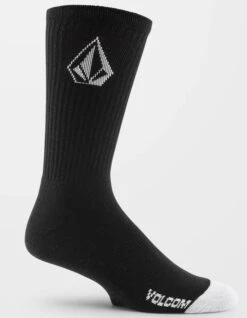 VOLCOM FULL STONE SOCKS BLACK 3 PACK -Surfcorner Store volcom full stone calzini pacco da 3 black 1