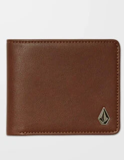 VOLCOM SLIM STONE S WALLET BROWN